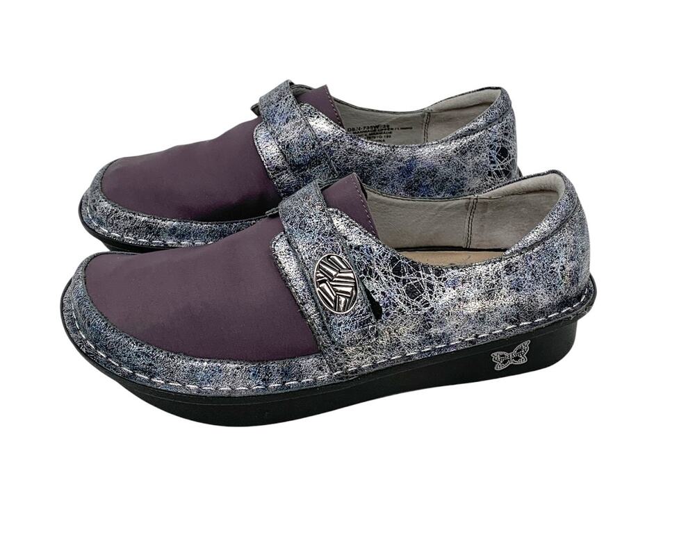 Alegria Dena Dream Fit Shoes Women's 39 US 9 Leather & Neoprene Interlock